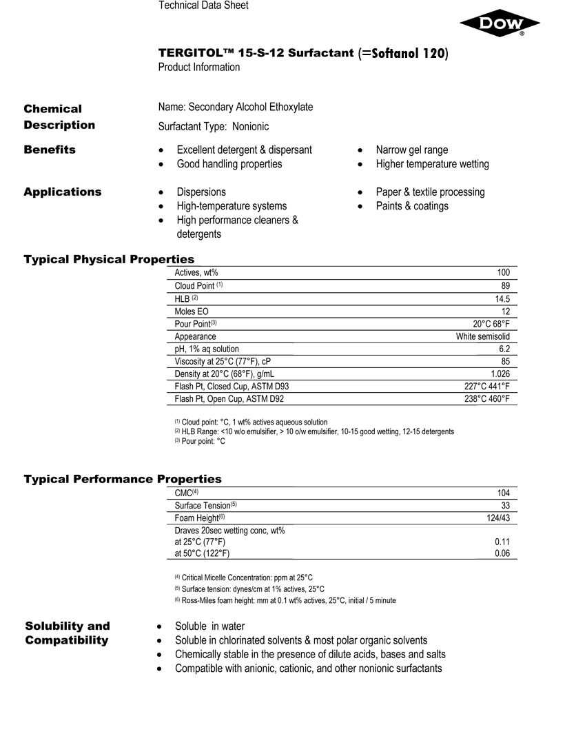 TERGITOL 15-S-12