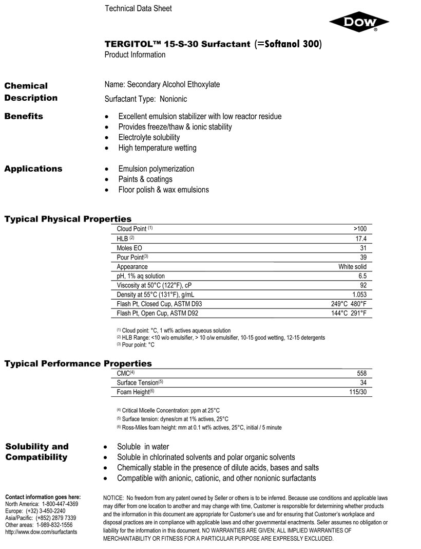 TERGITOL 15-S-20