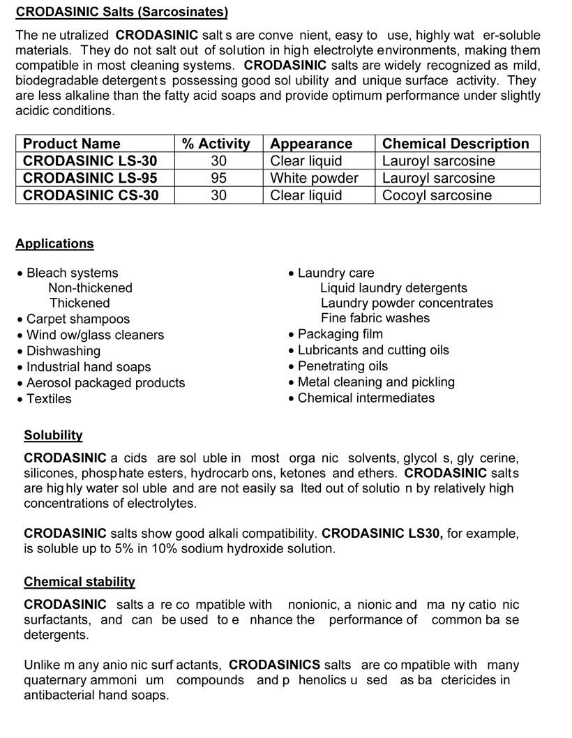 Crodasinic CS-30